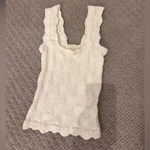 Free People Love Letter Cami in Ivory Size M/L